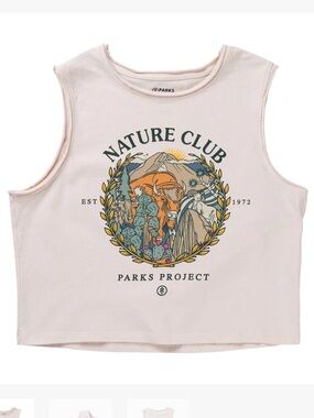 PARKS PROJECT WOMEN'S NATURE CLUB TANK in Hushed Pink, Size XS